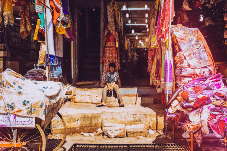 Portrait of a young boy in Bangalore