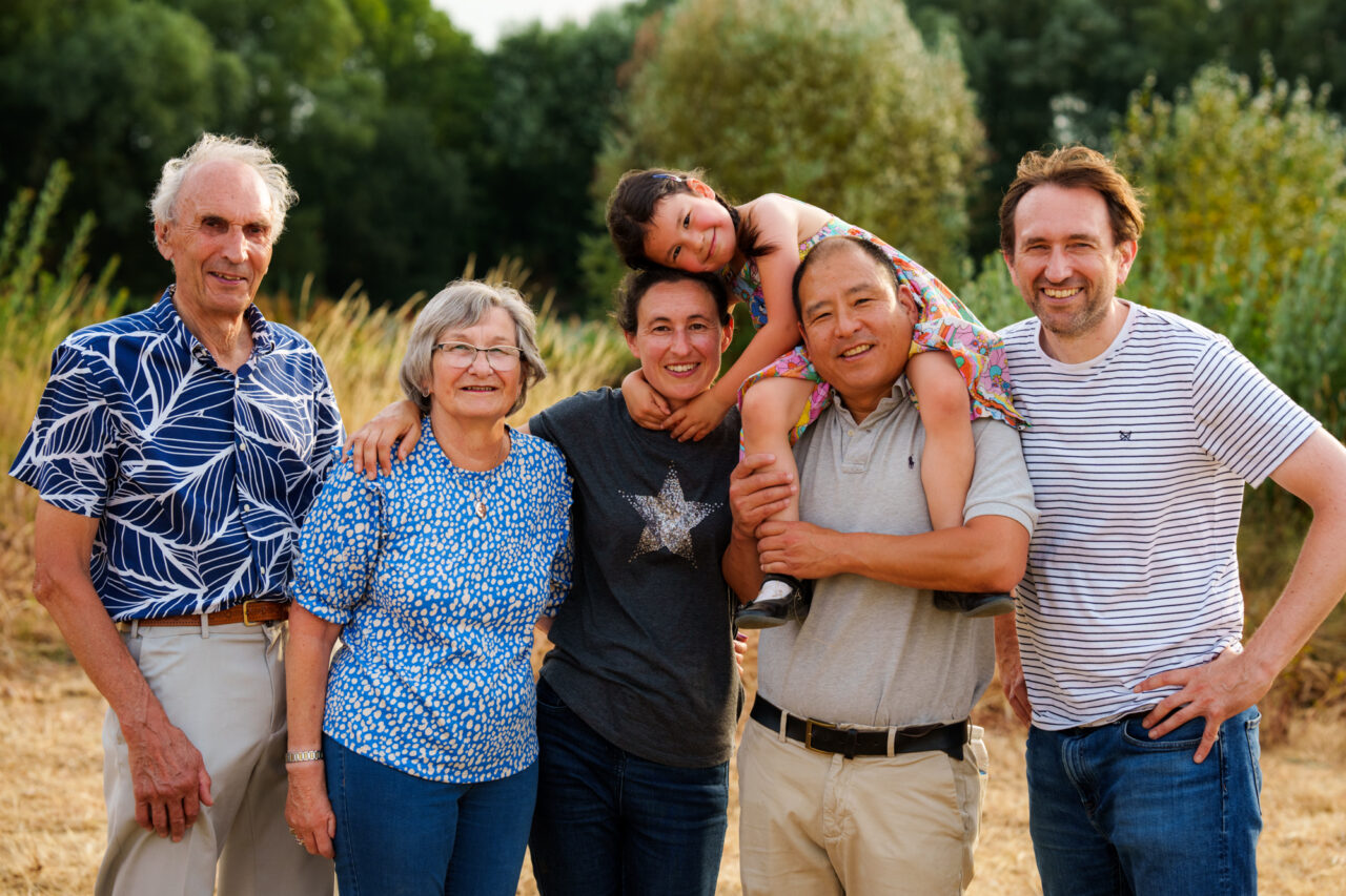 Family photo in Cambridgeshire