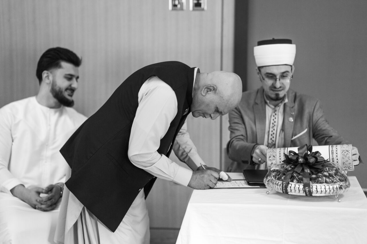 Muslim nikah photography in London