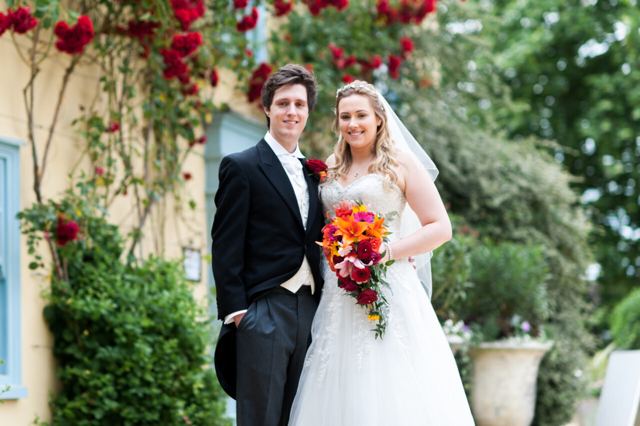 South Farm wedding portrait.