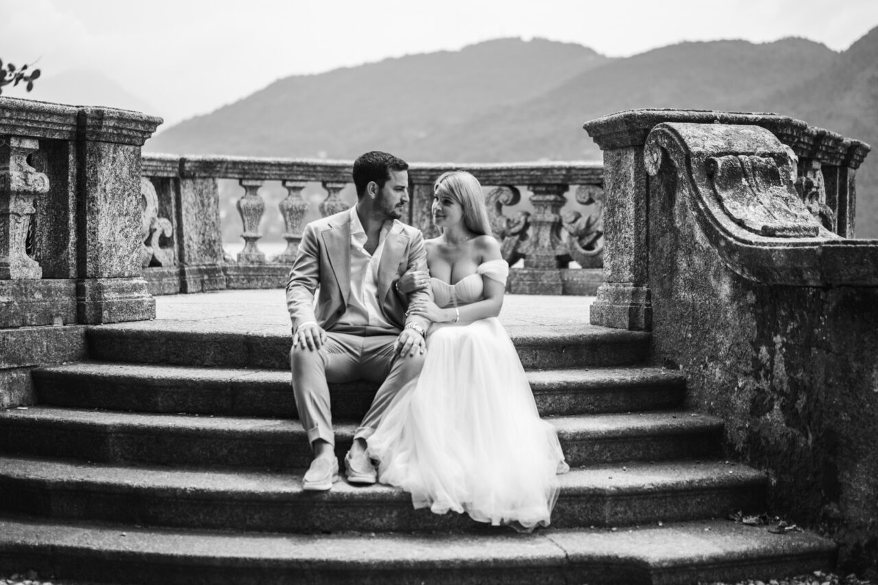 Wedding photo of a couple together on a destination wedding.
