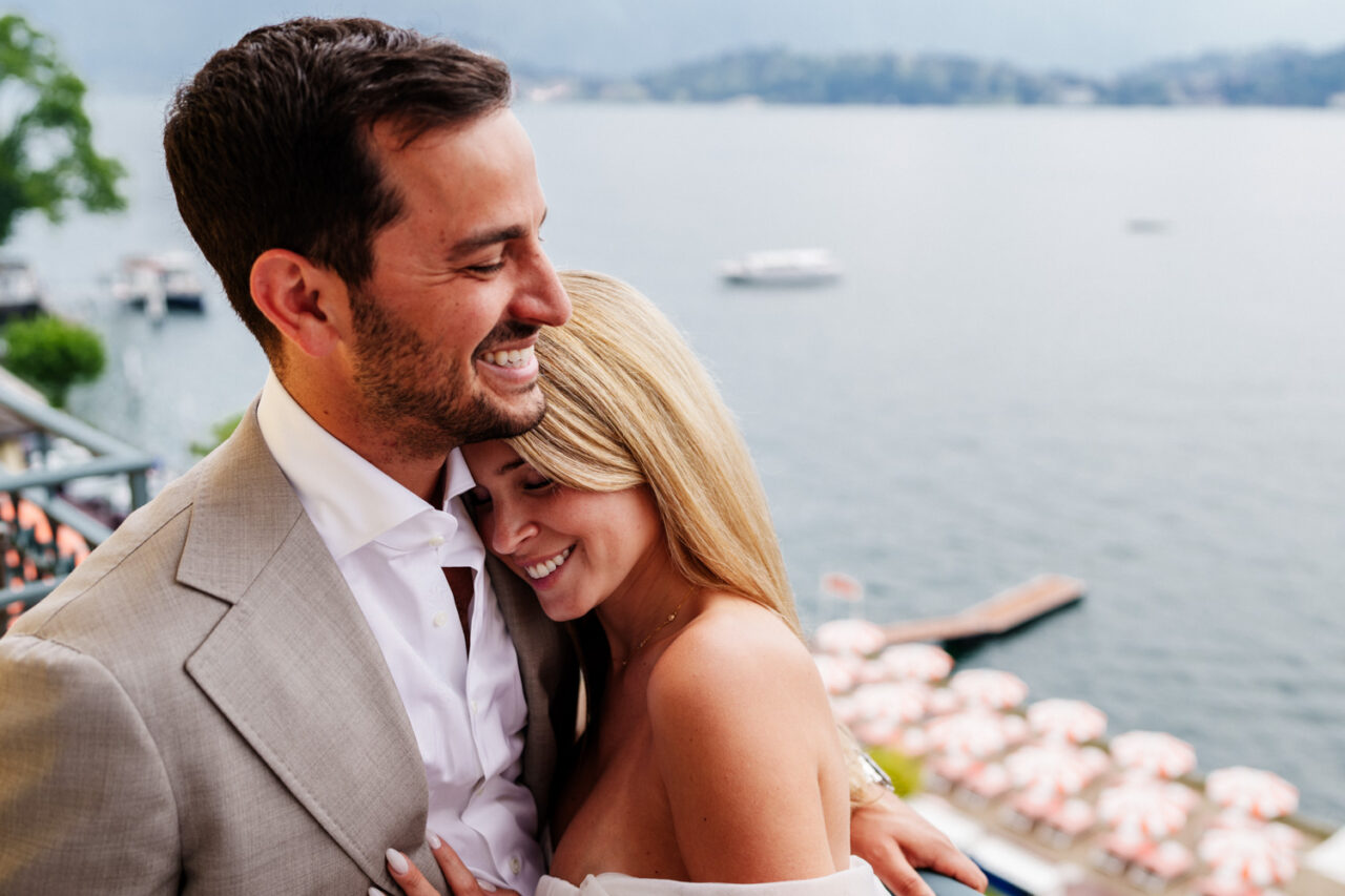 Wedding photo at Grand Hotel tremezzo, Lake Como.