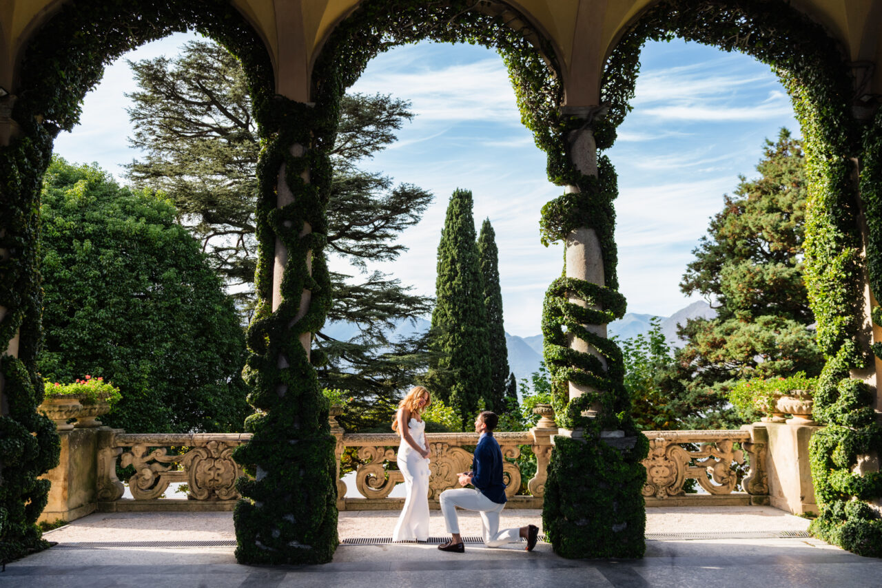 Lake Como proposal photographer