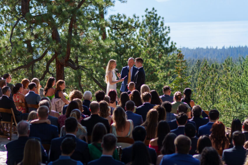 A wedding ceremony in USA.